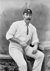George Ulyett, de Famous Cricketers and Cricket Grounds, publié par Hudson and Kearns, 1895